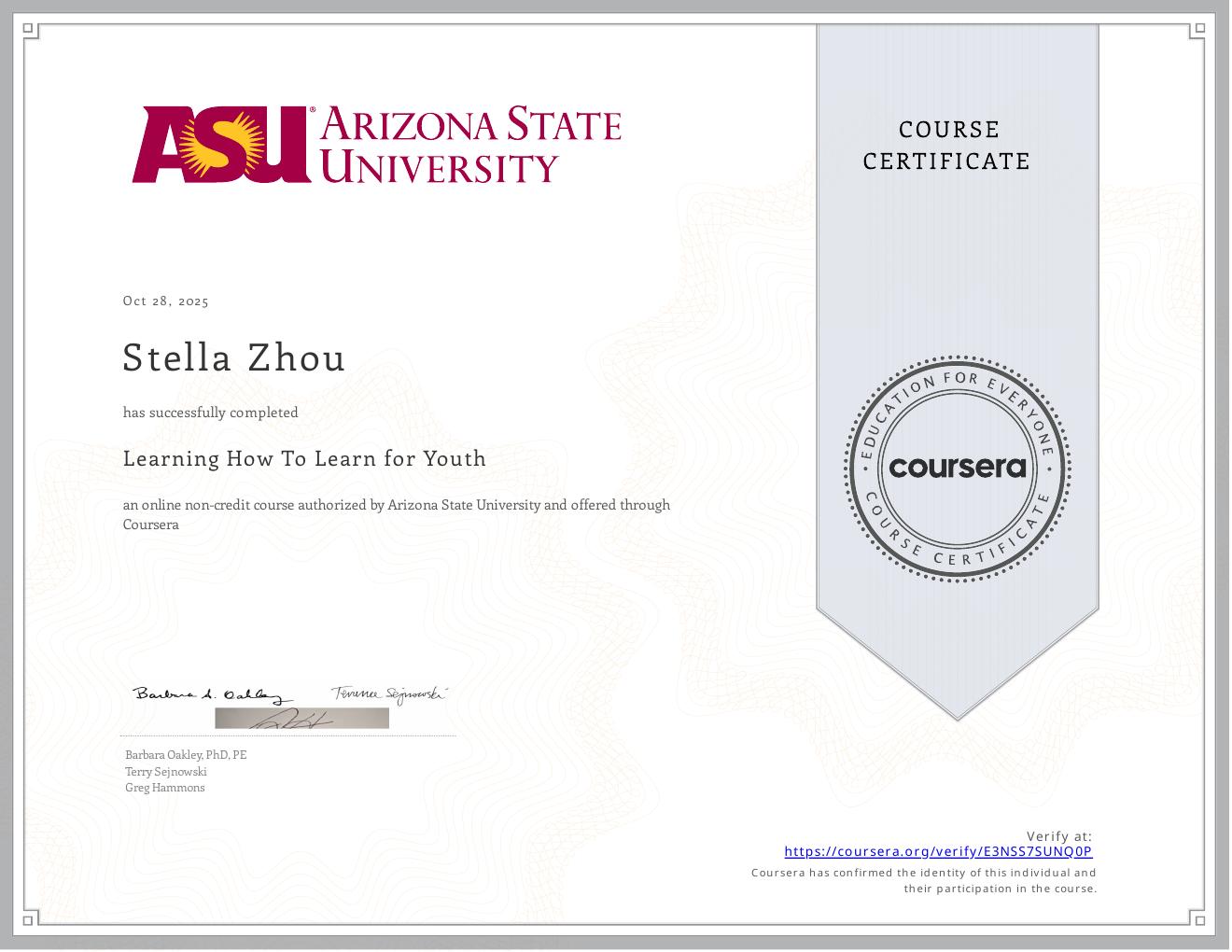 Deep Teaching Solutions · Barbara Oakley — Learning How to Learn — Youth